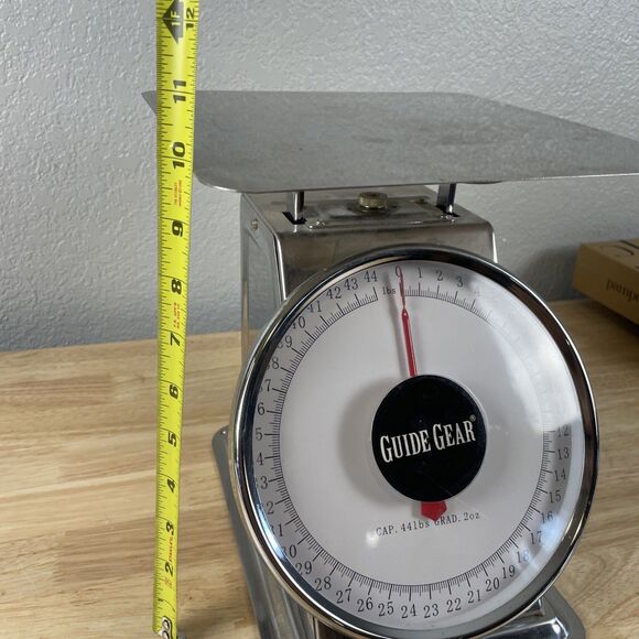 KITCHEN SCALE Guide Gear 44 lbs. Heavy-Duty Stainless Steel Portion Mechanical - Picture 9 of 11